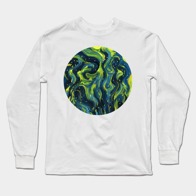 Bonfire night (circle) Long Sleeve T-Shirt by FJBourne